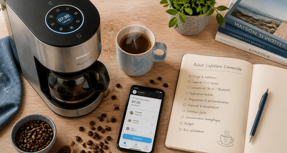cafetiere connectee application smartphone mug