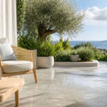 carrelage terrasse moderne effet béton XXL