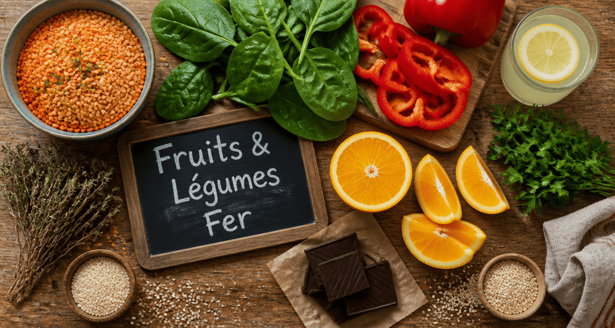 fruits et legumes riches en fer