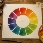 les 12 couleurs principales cercle chromatique
