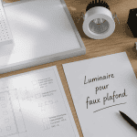 luminaire faux plafond échantillons LED spots plans