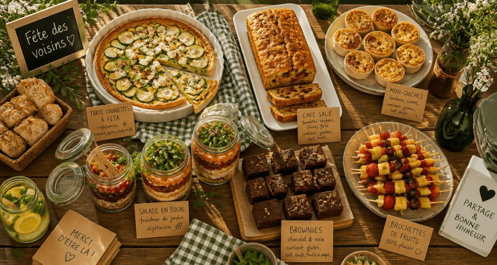 quel plat pour la fête des voisins table plats faits maison