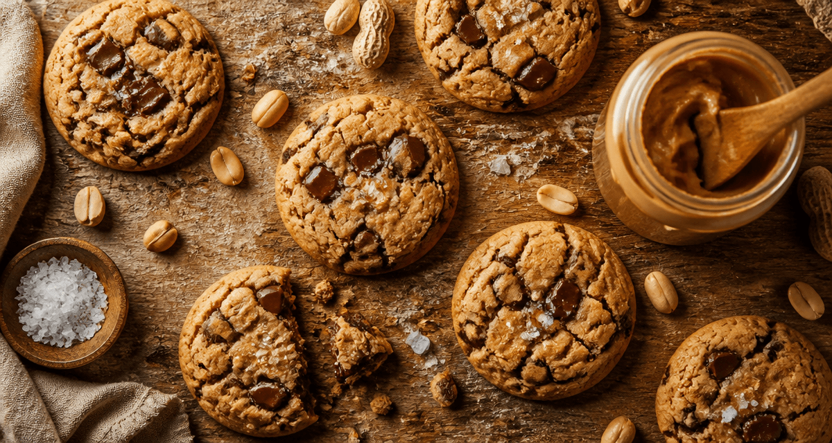 recette au beurre de cacahuete cookies chocolat
