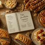 recette avec de la pate feuilletee sur table rustique