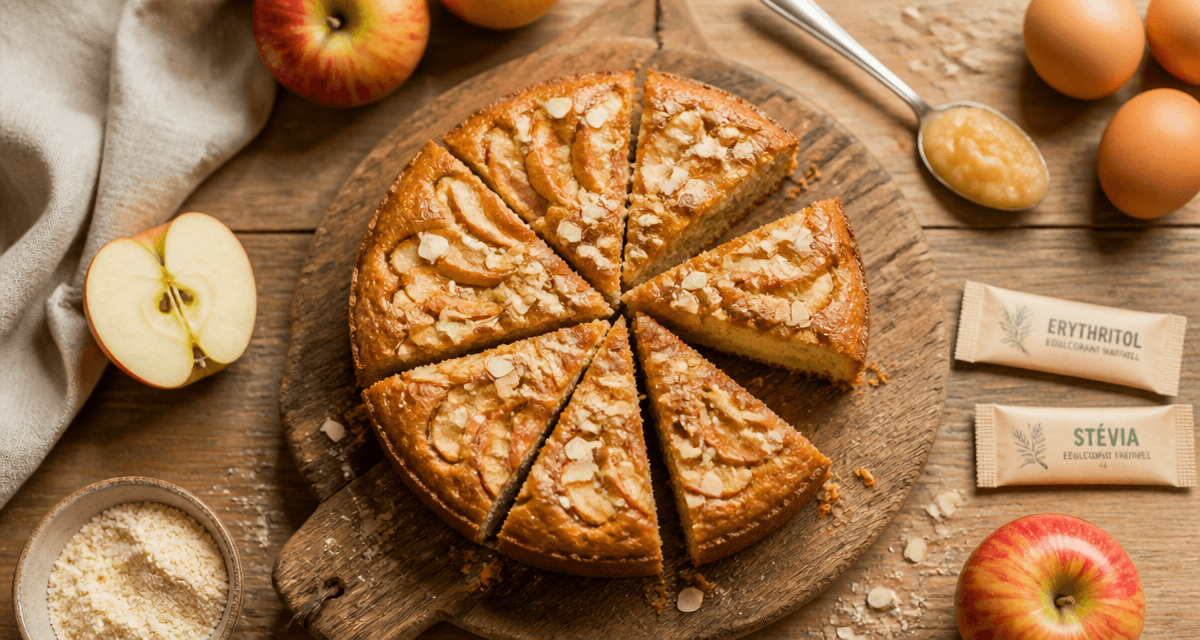 recette gâteau sans sucre pour diabétique moelleux pommes amande