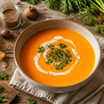 soupe carottes thermomix bol crème persil