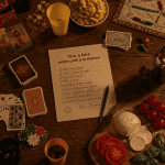 truc à faire entre pote à la maison table soirée