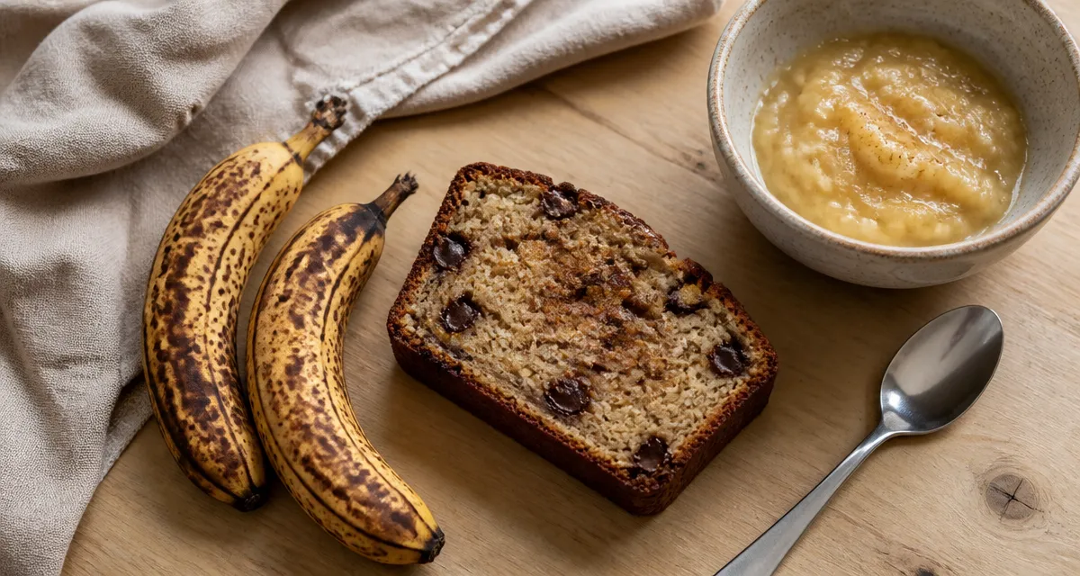 Banana bread recette healthy moelleux sans sucre raffiné, bananes et cannelle