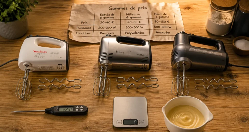 Batteur électrique prix : budget selon usage