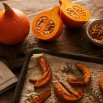 Cuire un potimarron rôti : quartiers, thym, huile d’olive
