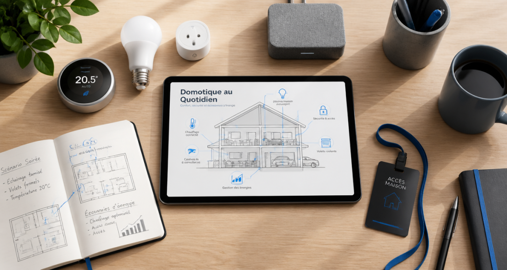 domotique définition, maison intelligente, objets connectés