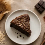 Gateau chocolat flocon d'avoine healthy moelleux sans sucre raffiné