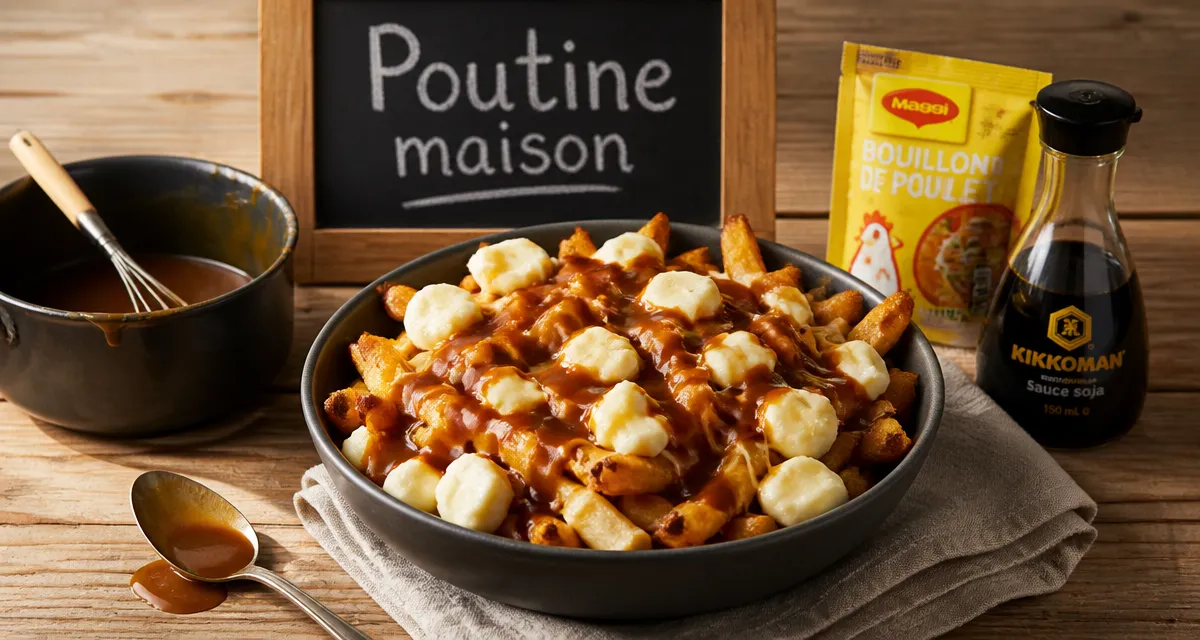 Que faire avec des frite : poutine maison aux restes de frites