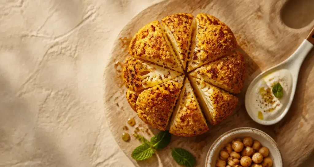Quel accompagnement avec du choux-fleur : chou-fleur rôti avec sauce yaourt-citron
