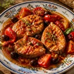 recette thonine provençale assiette et garniture