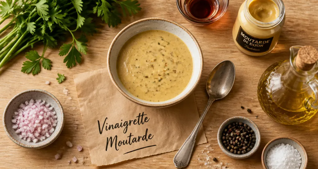 vinaigrette moutarde maison bol ingrédients