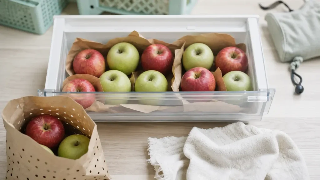 Comment conserver des pommes à 0-4 °C : humidité et stockage au réfrigérateur