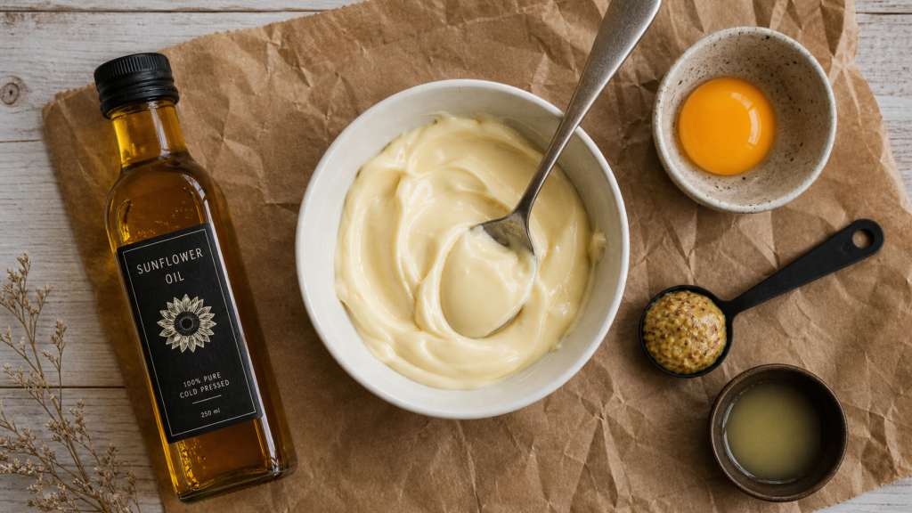 Quelle huile pour mayonnaise maison : tournesol, colza ou olive