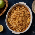 Recette avec des pommes : crumble fondant aux pommes dorées