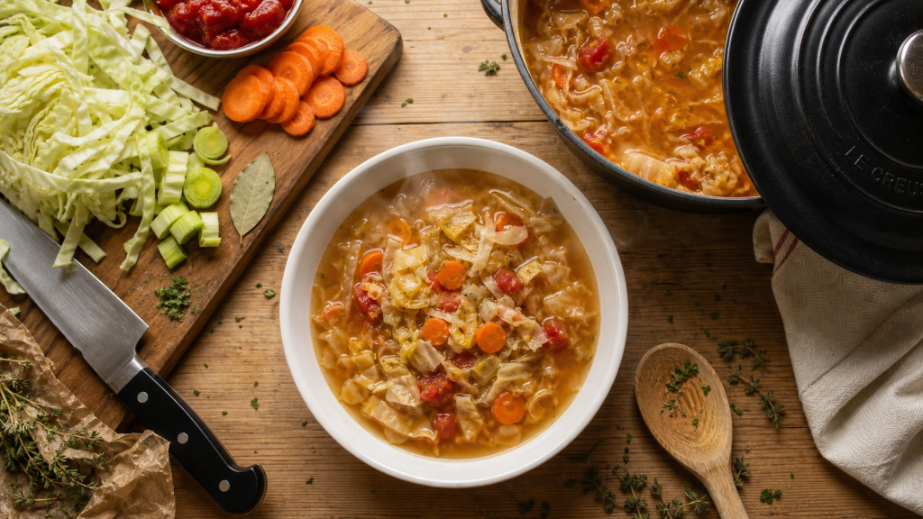 Recette la soupe aux choux maison, bol de soupe aux choux