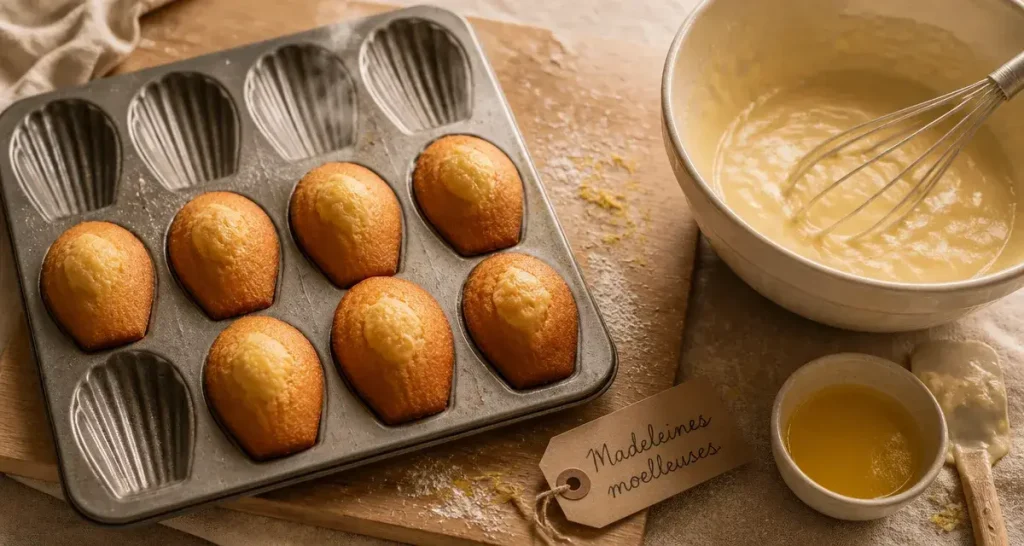 Recette madeleine moelleuse Cyril Lignac : madeleines dorées, bosse parfaite et cuisson en deux temps
