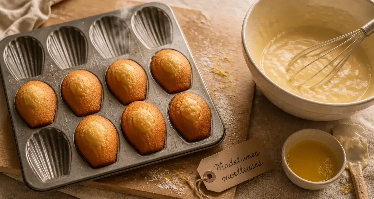 Recette madeleine moelleuse Cyril Lignac : madeleines dorées, bosse parfaite et cuisson en deux temps