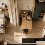 Aménagement studio 25m2 ikea : zones dormir manger travailler ranger