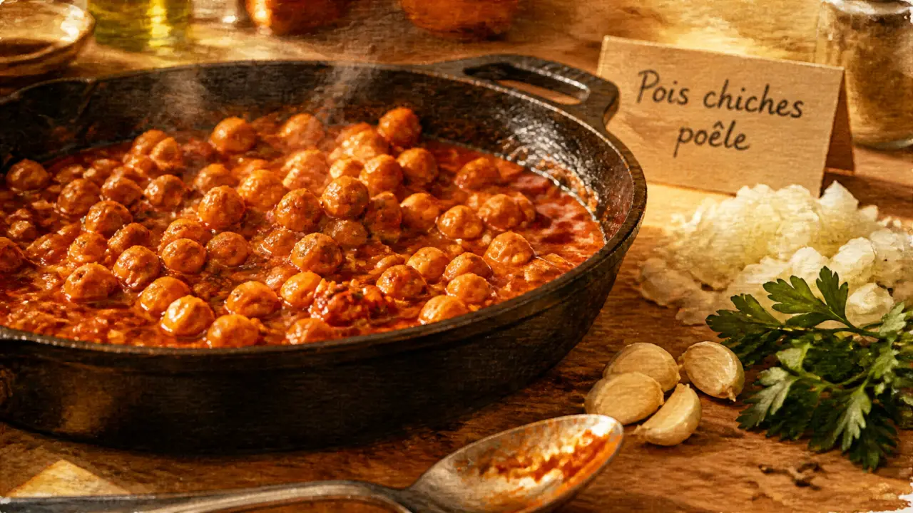 Pois chiche recette : poêle secs ou en conserve