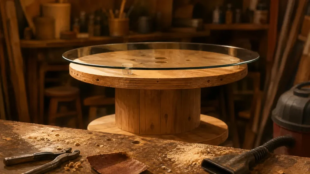 Touret en table basse : verre de 6 mm, ponçage et erreurs à éviter