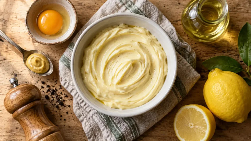 Réussissez une mayonnaise ferme en 10 minutes grâce au filet d’huile