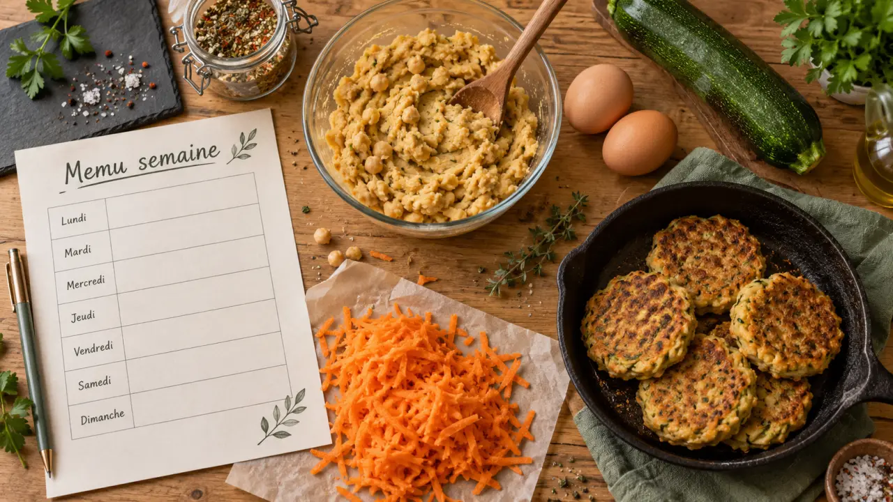 Menu famille semaine : 7 dîners, repas variés